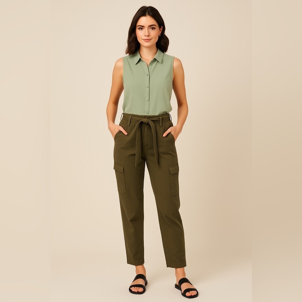 Chicos belted rayon blend jogger 00/2